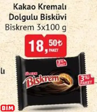 BİSKREM KAKAO KREMALI DOLGULU BİSKÜVİ BİSKREM KAKAO KREMALI DOLGULU BİSKÜVİ